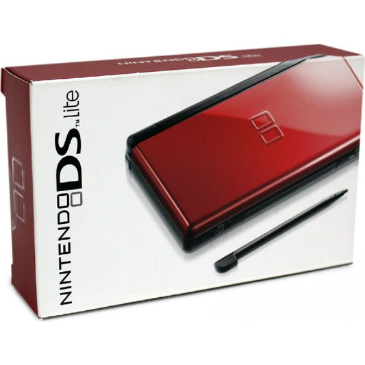 NINTENDO DS LITE CRIMSON/BLACK (COMPLETE IN BOX) (used)