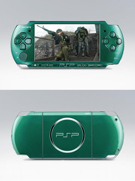 PSP 3001 GREEN METAL GEAR SOLID PEACE WALKER EDITION + GAME + 8B MEMORY CARD