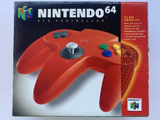 CONTROLLER RED NINTENDO - WITH BOX (N64) (usagé)