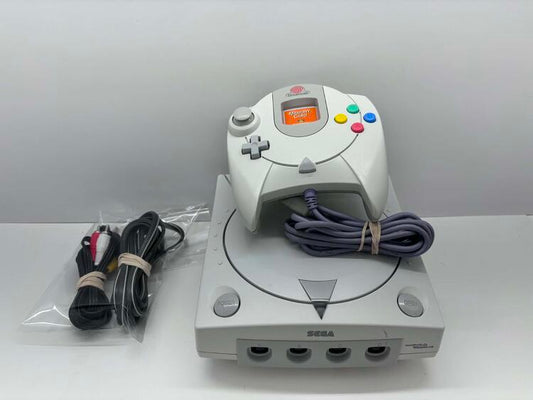 SEGA DREAMCAST WHITE + 1 CONTROLLER + MEMORY CARD (usagé)