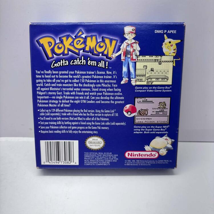 POKEMON BLUE (COMPLETE IN BOX)