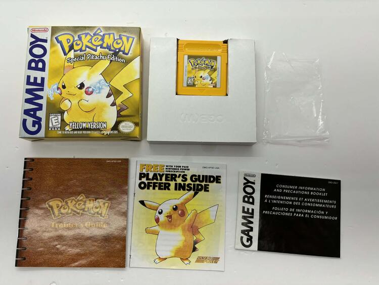 POKEMON YELLOW (COMPLETE IN BOX) (usagé)