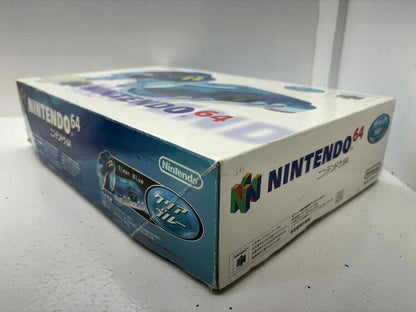 NINTENDO 64 FUNTASTIC ICE BLUE JAP EDITION / REGION FREE TRAY (COMPLETE IN BOX) (usagé)