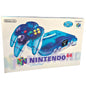 NINTENDO 64 FUNTASTIC ICE BLUE JAP EDITION / REGION FREE TRAY (COMPLETE IN BOX) (usagé)