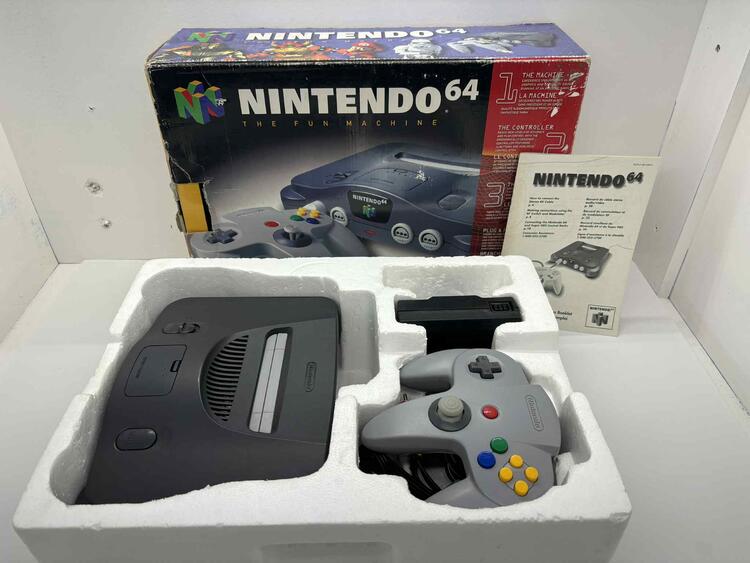 NINTENDO 64 BLACK (COMPLETE IN BOX) (usagé)