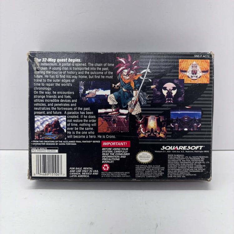 CHRONO TRIGGER (COMPLETE IN BOX W/ MAP)