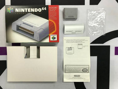 MEMORY CARD CONTROLLER PAK NINTENDO (COMPLETE IN BOX) (N64) (usagé)