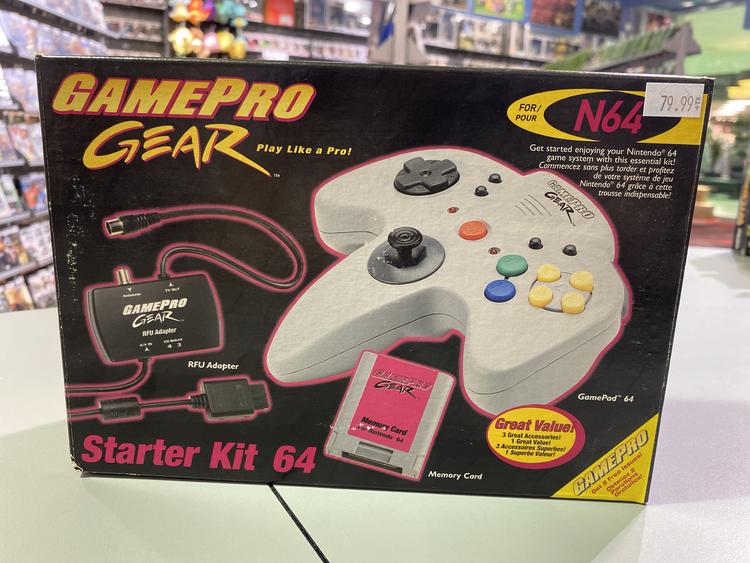 CONTROLLER GAMEPRO GEAR STARTER KIT (WITH BOX) (N64) (usagé)
