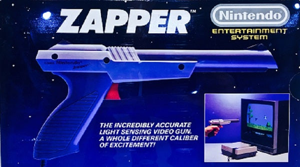 ZAPPER GREY NINTENDO (COMPLETE IN BOX) (NES) (usagé)
