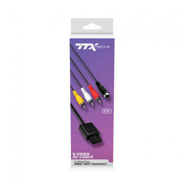 AV CABLE + S-VIDEO JOBBER (GAMECUBE / N64 / SNES) (usagé)