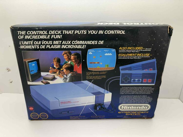 NINTENDO ENTERTAINMENT SYSTEM CONTROL DECK (COMPLETE IN BOX) (used)