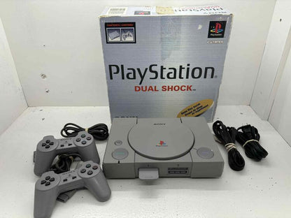 PLAYSTATION 1 MODEL 1 + 2 CONTROLLER (WITH BOX) (used)