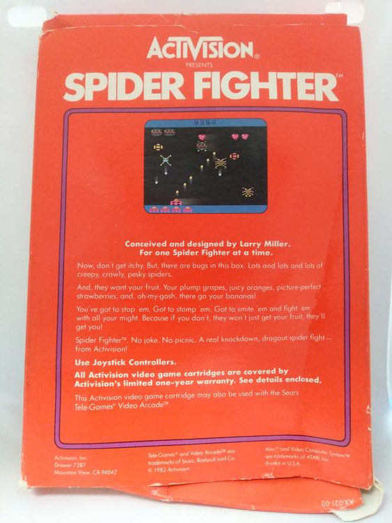 ATARI 2600 SPIDER FIGHTER (COMPLETE IN BOX) (usagé)