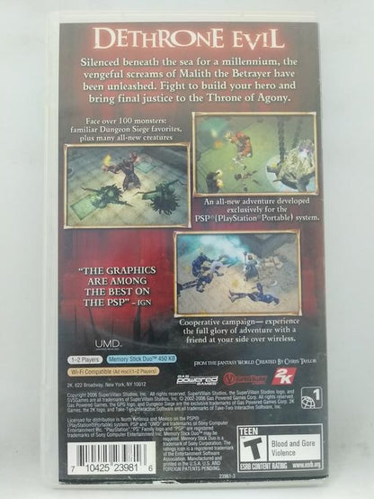 DUNGEON SIEGE THRONE OF AGONY (WITH BOX) (usagé)