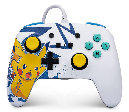 CONTROLLER WIRED POKEMON PIKACHU VOLTAGE POWERA (SWITCH) (usagé)