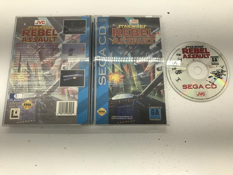 SEGA CD STAR WARS REBEL ASSAULT (COMPLETE IN BOX)