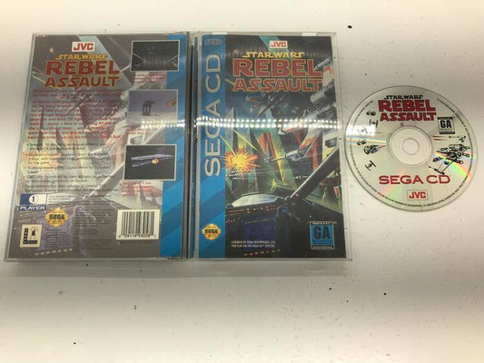 SEGA CD STAR WARS REBEL ASSAULT (COMPLETE IN BOX) (usagé)
