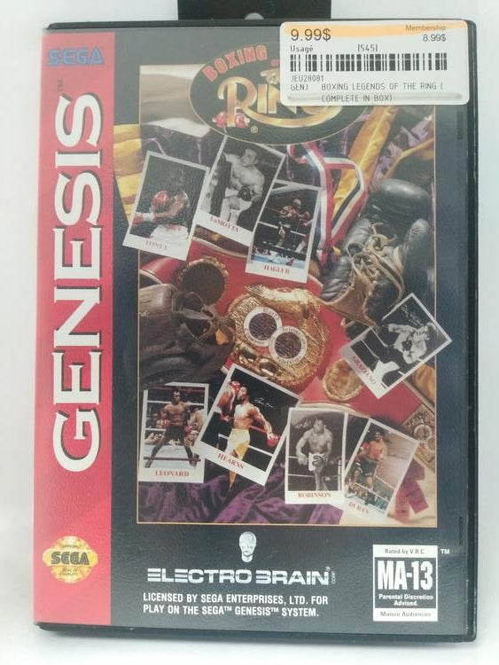 BOXING LEGENDS OF THE RING (COMPLETE IN BOX) (usagé)