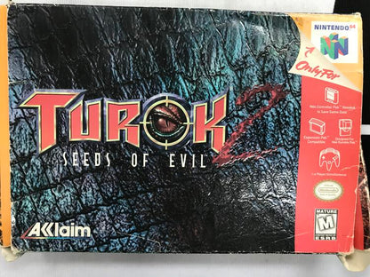 TUROK 2 SEEDS OF EVIL BLACK CARTRIDGE (COMPLETE IN BOX) (usagé)