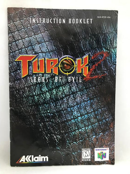 TUROK 2 SEEDS OF EVIL BLACK CARTRIDGE (COMPLETE IN BOX) (usagé)