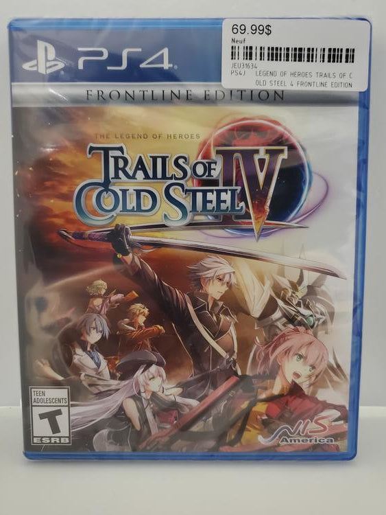 LEGEND OF HEROES TRAILS OF COLD STEEL IV FRONTLINE EDITION (usagé)
