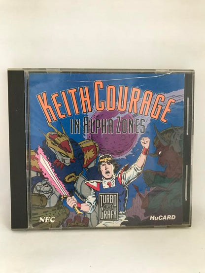 TURBOGRAFX-16 KEITH COURAGE IN ALPHA ZONES (COMPLETE IN BOX) (usagé)