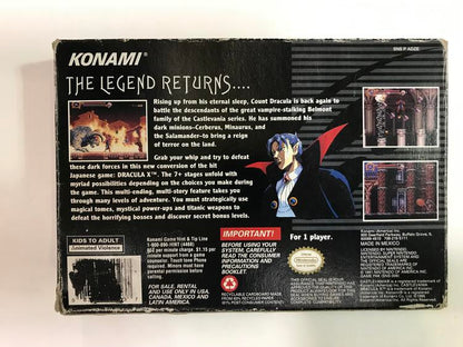 CASTLEVANIA DRACULA X / FAKE LABEL (COMPLETE IN BOX) (usagé)