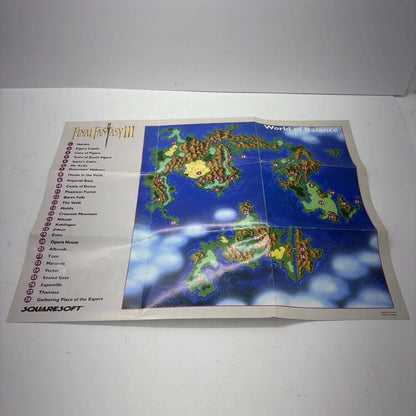 FINAL FANTASY III (COMPLETE IN BOX W/ MAP)