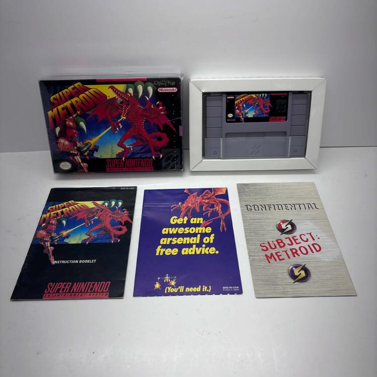 SUPER METROID (COMPLETE IN BOX) (usagé)