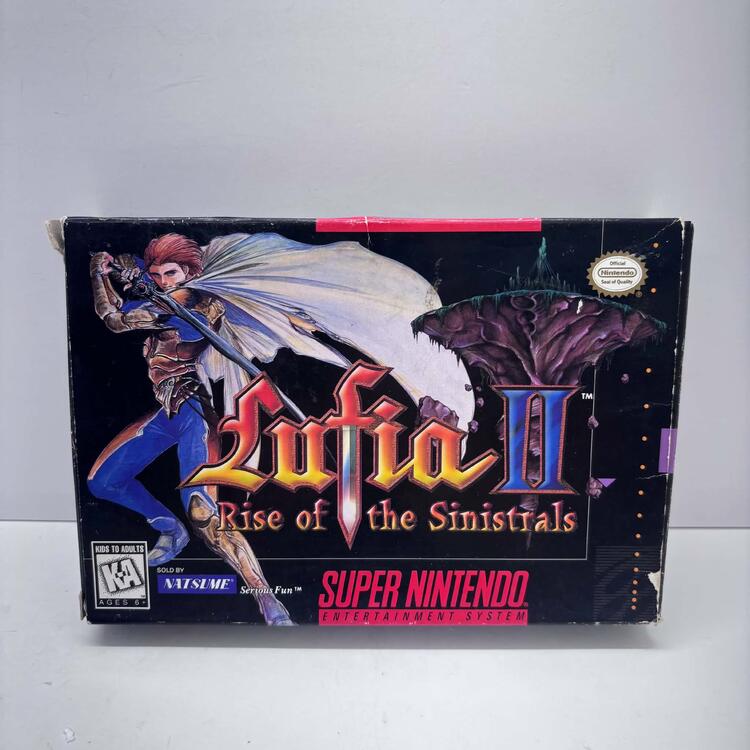 LUFIA II RISE OF SINISTRALS (COMPLETE IN BOX W/ MAP)
