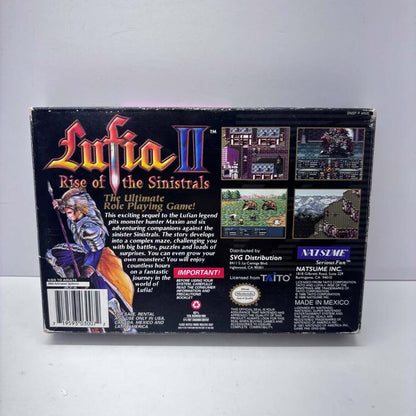 LUFIA II RISE OF SINISTRALS (COMPLETE IN BOX W/ MAP) (usagé)