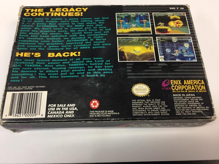 ACTRAISER 2 (WITH BOX) (usagé)