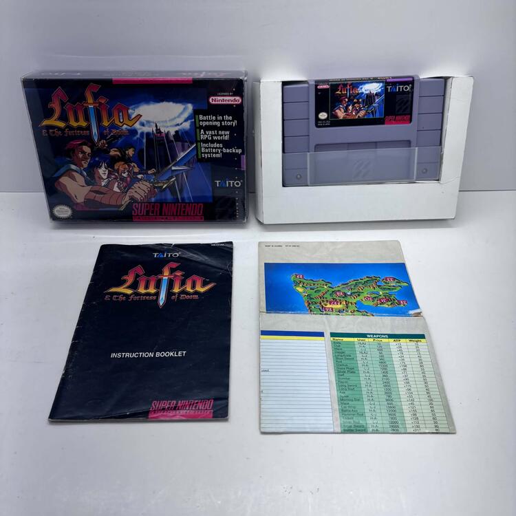 LUFIA & THE FORTRESS OF DOOM (COMPLETE IN BOX W/ MAP) (usagé)