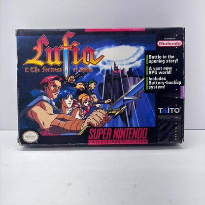 LUFIA & THE FORTRESS OF DOOM (COMPLETE IN BOX W/ MAP)