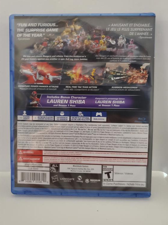 POWER RANGERS BATTLE FOR THE GRID COLLECTORS EDITION (usagé)
