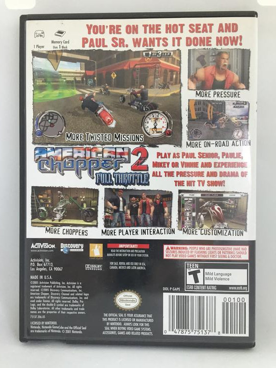 AMERICAN CHOPPER 2 FULL THROTTLE (COMPLETE IN BOX) (usagé)