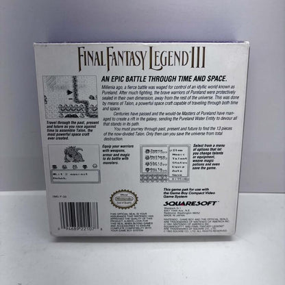 FINAL FANTASY LEGEND III (COMPLETE IN BOX W/ MAP)