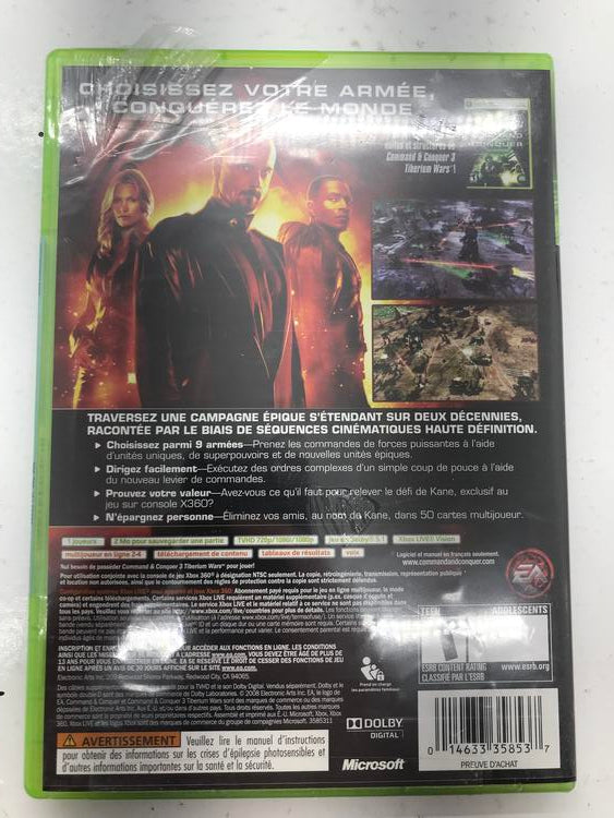 COMMAND AND CONQUER 3 KANE'S WRATH FRENCH VERSION (BRAND NEW SEALED)