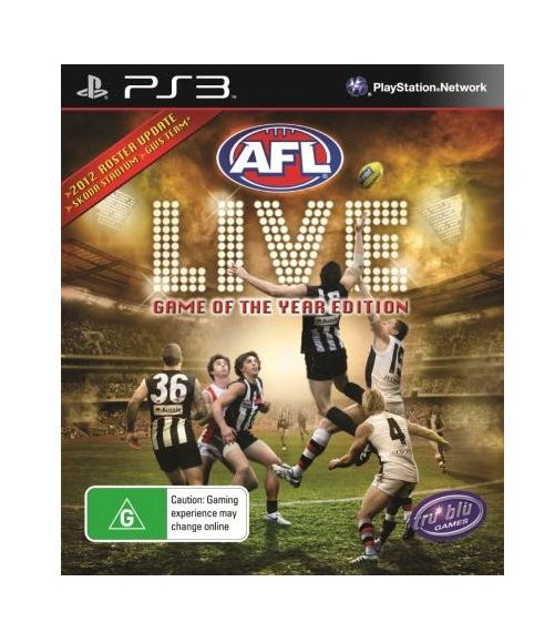 AFL LIVE GAME OF THE YEAR EDITION PAL EDITION (WITH BOX)