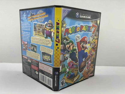 GAMECUBE JET BLACK MARIO PARTY 7 BUNDLE / 2 CONTROLLERS + MICROPHONE (COMPLETE IN BOX) (used)