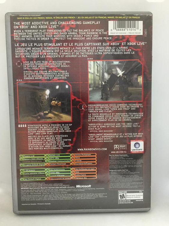 TOM CLANCY'S RAINBOW SIX 3 BEST OF PLATINUM HITS (COMPLETE IN BOX) (usagé)