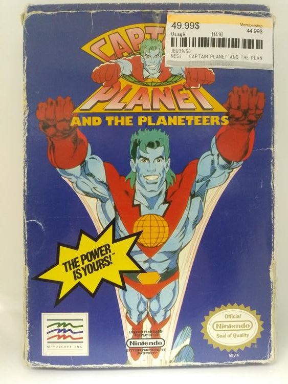 CAPTAIN PLANET AND THE PLANETEERS (WITH BOX) (usagé)