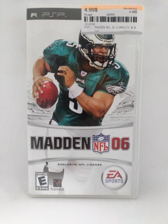 MADDEN NFL 06 (COMPLETE IN BOX) (usagé)