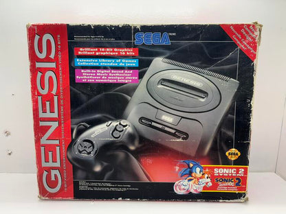 SEGA GENESIS MODEL 2 SONIC THE HEDGEHOG SPINBALL BUNDLE (COMPLETE IN BOX) (used)