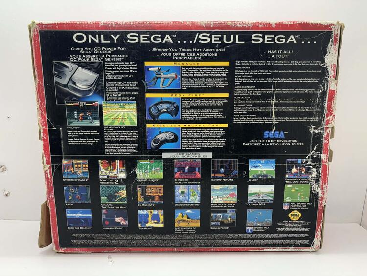 SEGA GENESIS MODEL 2 SONIC THE HEDGEHOG SPINBALL BUNDLE (COMPLETE IN BOX) (used)