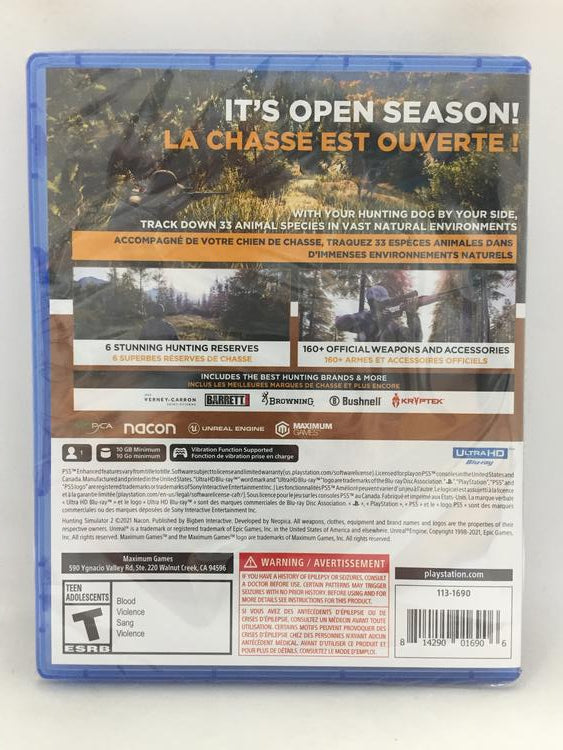 HUNTING SIMULATOR 2 (usagé)