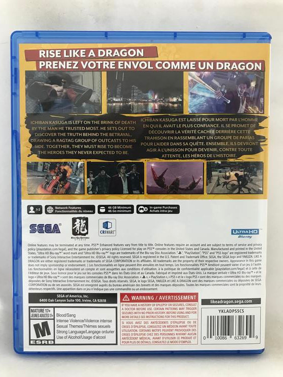 YAKUZA LIKE A DRAGON