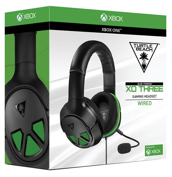 HEADSET TURTLE BEACH EAR FORCE XO THREE BLACK & GREEN (XBOX SERIES / XBOX ONE / PS5 / PS4) (used)