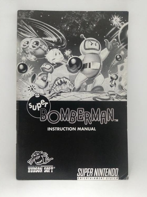 SNES SUPER BOMBERMAN INSTRUCTION BOOKLET ENGLISH (usagé)