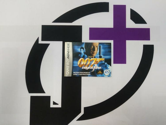 GBA 007 NIGHTFIRE INSTRUCTION BOOKLET BILINGUAL (usagé)